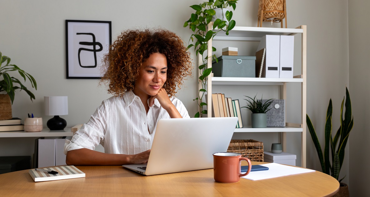 ragazza smart working
